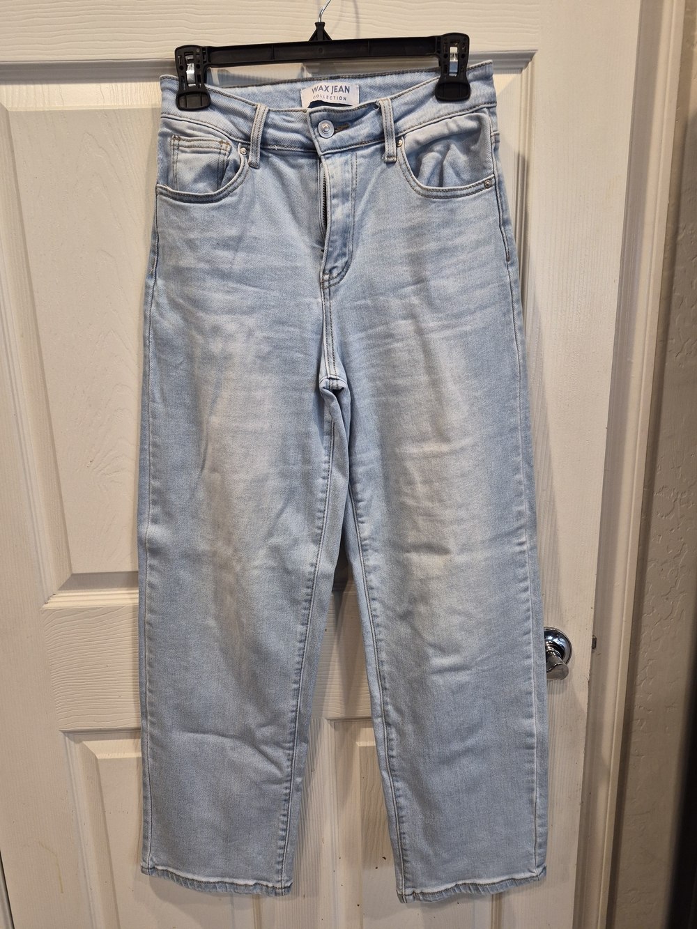 3/30 Wax Jean Light Wash Straight-Leg Women’s Jeans - Pale Blue